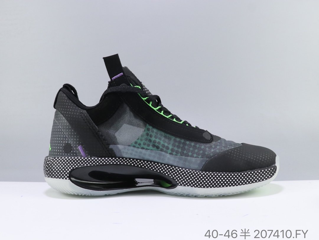 2020 Air Jordan 34 PF Black Green - Click Image to Close